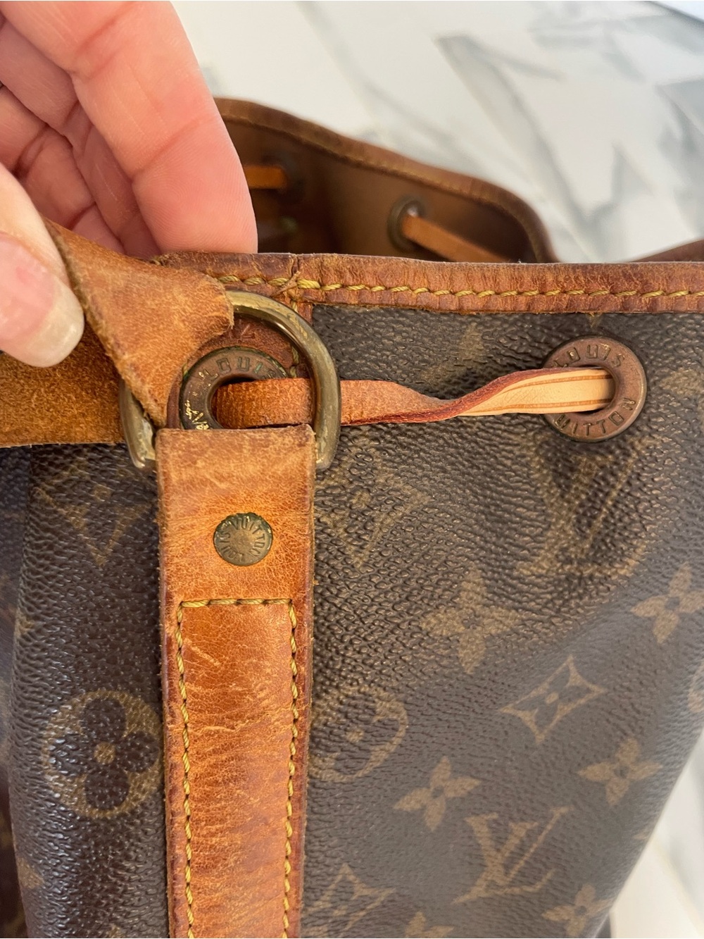 Authentic Louis Vuitton Noe Monogram bag 1988 vintage - Picture 9 of 11